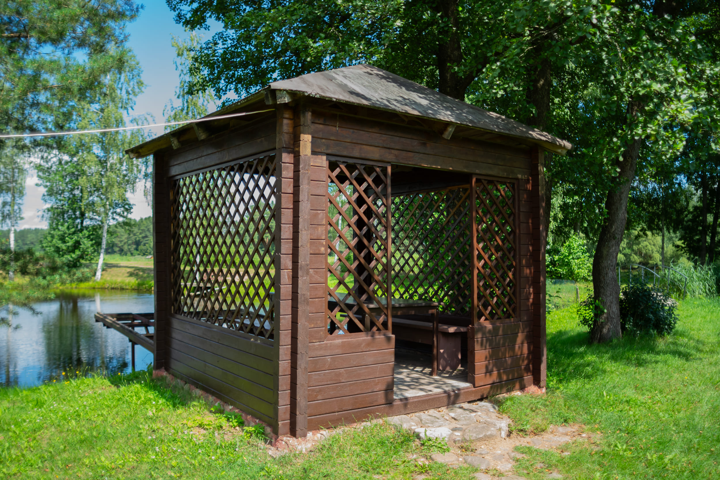 Беседка на Генеральском пруду — фото 1